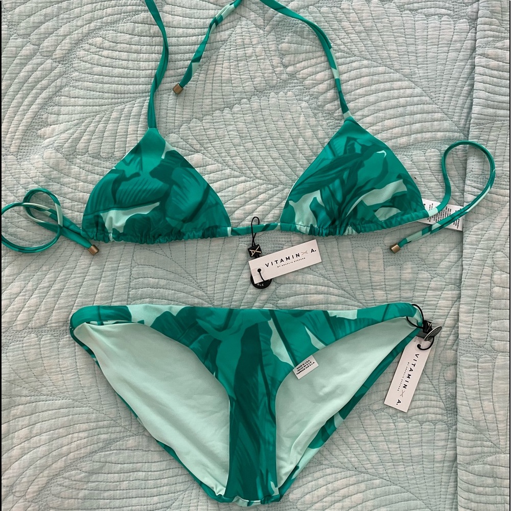 Vitamin A tropical print bikini